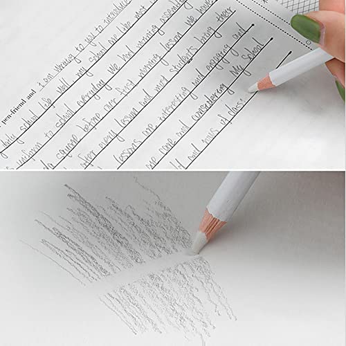 6PCS Artist Eraser Pencils Wooden Sketch Highlight Painting Erasing Pen Student Limner (6 Count)