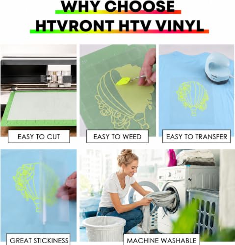 Heat Transfer Vinyl Neon Green HTV Rolls