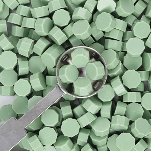 360Pcs Sage Green Sealing Wax Beads (360 Count)