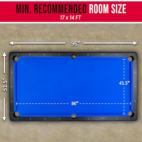 Full Size 8 ft x 4.2 ft Billiards Game Table