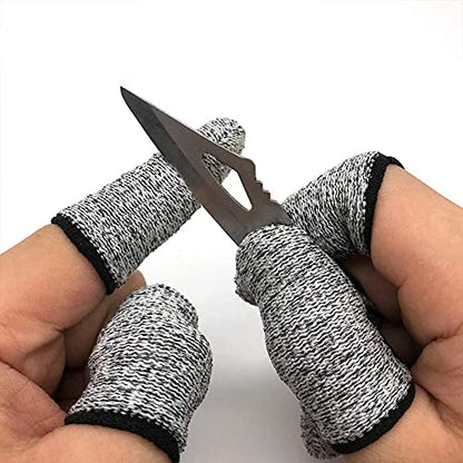 Elfzone 60PCS Finger Cots Cut Resistant Protector (60 Count)