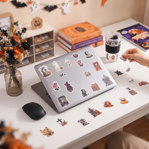 400+ Pcs Vintage Gothic Halloween Sticker Book