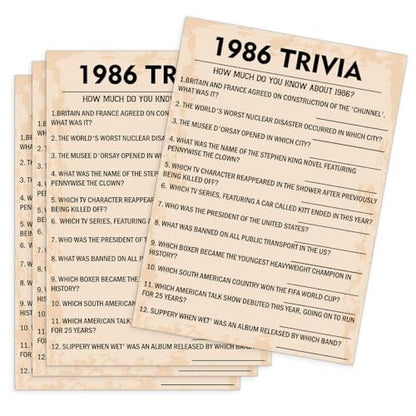 40th Birthday Party Games (31 Count)