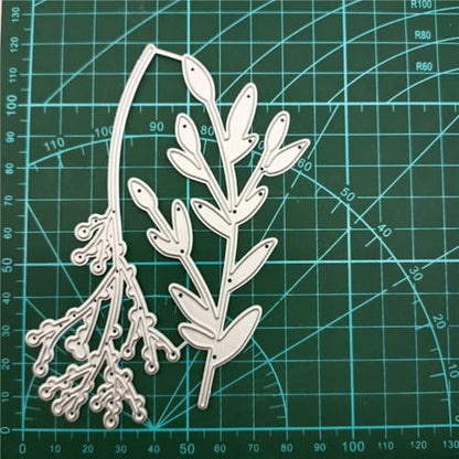 Cutting Dies Metal Stencils Scrapbooking Tools DIY Embossing Template for Paper Card Making Album Arts Crafts Supplies (2 Count)
