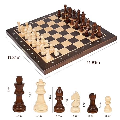 Chess Set with Magnetic Pieces