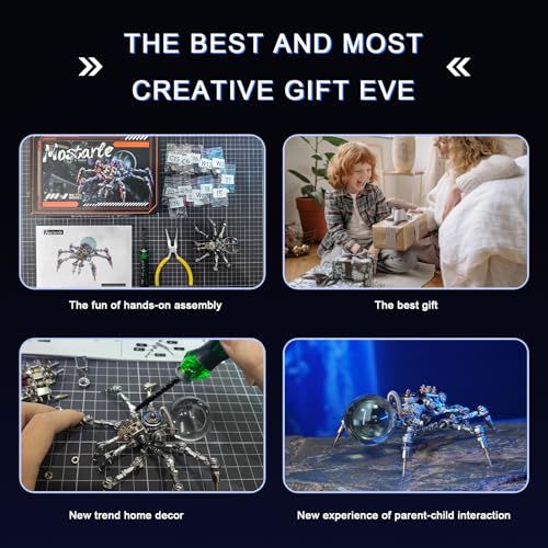 Mostarle Crystal Lamp Jumping Spider 3D Metal Puzzle