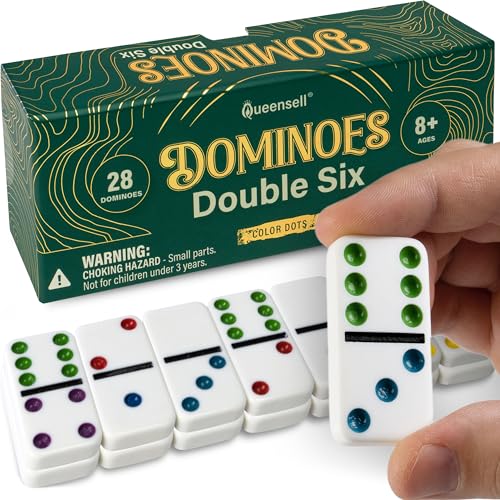 Dominos Set for Adults and Kids with Colored Dots