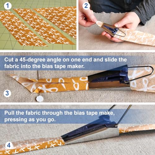 5 Sizes Bias Tape Makers