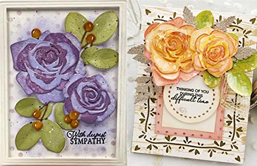 Cutting Dies Metal Stencils Scrapbooking Tools Flowers Lace Frame DIY Embossing Template for Paper Card Making Album Arts Crafts Supplies