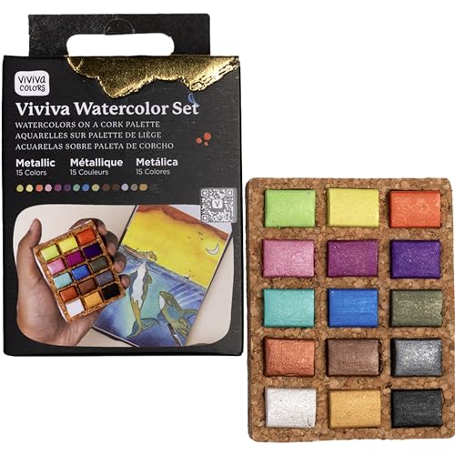Viviva Nano Watercolor Paint Set (15 Count)