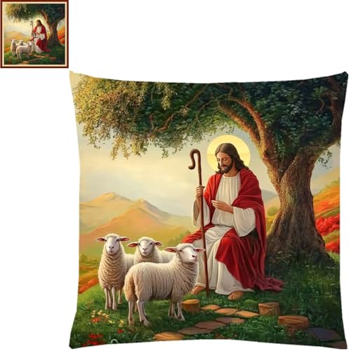 Stamped Cross Stitch Kits for Adults Beginners Pillow Needlepoint Kit with Embroidery Pattern Needlework Kit Prestamped Stitches Kit 11CT Cross Stitching
