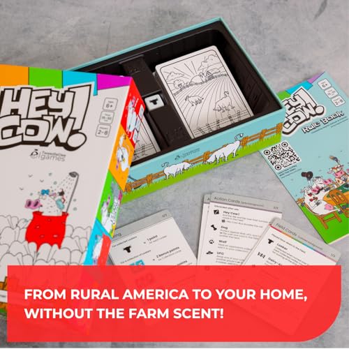 Hey Cow! Family Card Game for Kids and Adults