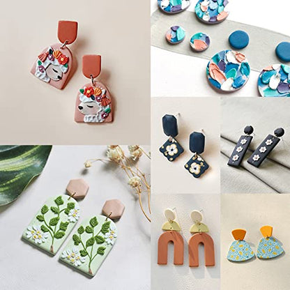 Polymer Clay Cutters for Earring Making (160 Count)