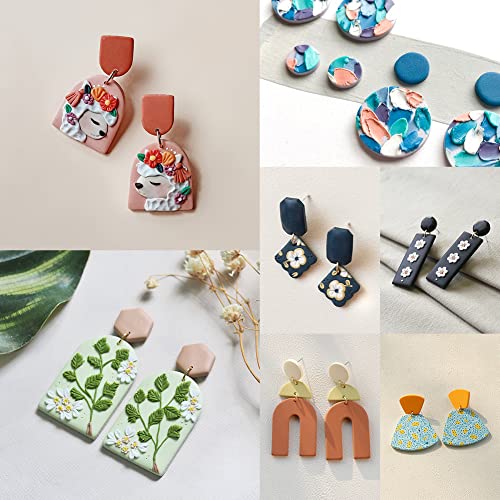 Polymer Clay Cutters for Earring Making (160 Count)