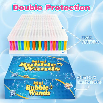 500 PCS Mini Bubble Wands (16 Ounce)
