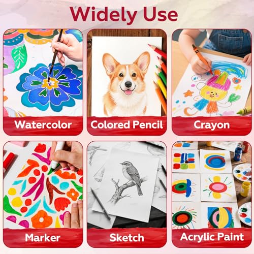 50 Sheets Watercolor Paper Bulk (50 Count)