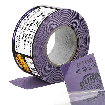 Premium 100 Grit PSA Purple Film Ceramic Longboard Sandpaper (60 Foot)