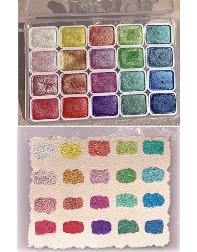 Metallic Glitter Watercolors