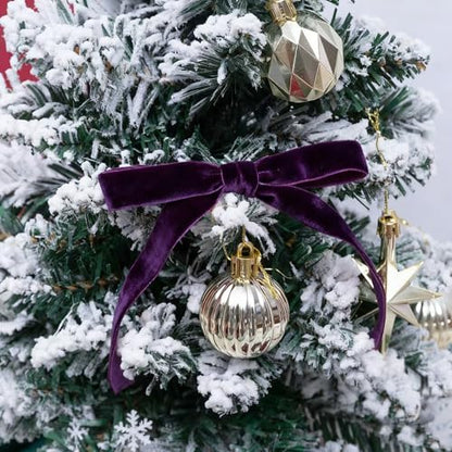 Vintage Purple Velvet Ribbon Christmas Ribbon for Gift Wrapping Crafts Christmas Tree Ornaments Halloween Garland Decorations