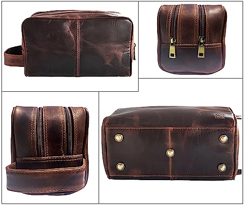 Leather Toiletry Bag for Men