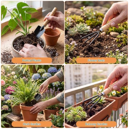 3 Pcs Mini Garden Tool Set with Small Trowel (3 Count)