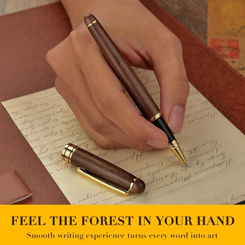 Luxury Wood Ballpoint Pen Writing Set