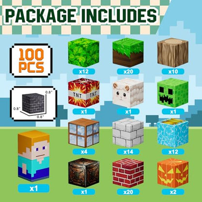 100 PCS Magnetic Blocks (100 Count)