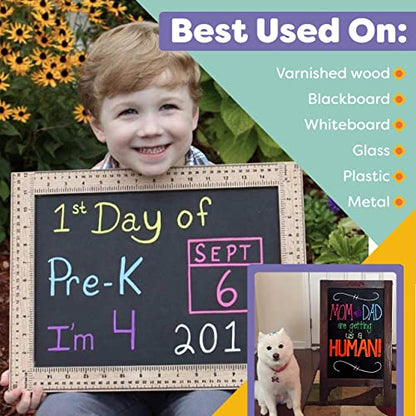 Chalkboard Markers Set of 8 Washable (8 Count)