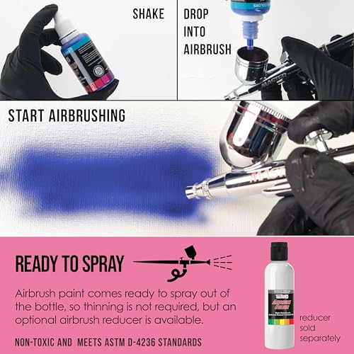 Opaque Pure Pink Acrylic Airbrush Paint