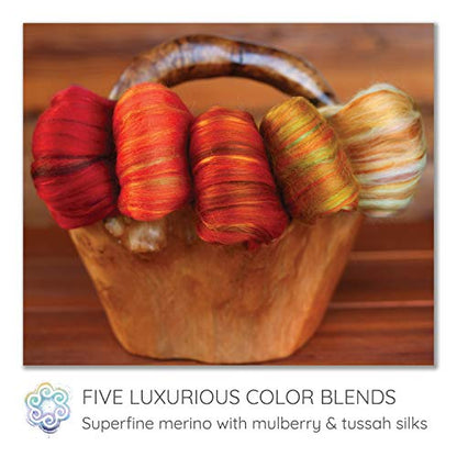 Merino Silk Luxe Tonal Designer Blend. Superfine Merino