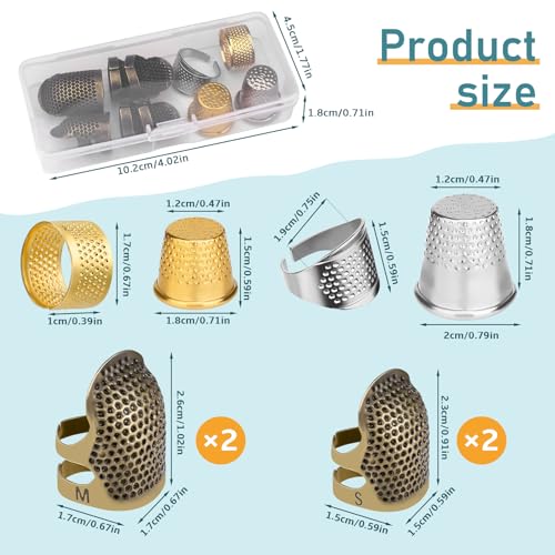 Thimbles for Hand Sewing (8 Count)