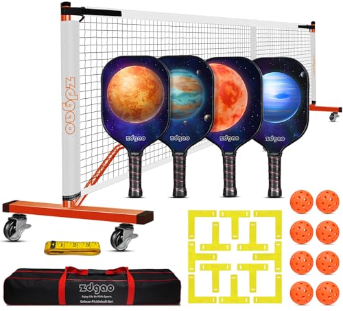 Pickleball Net Set with Wheels