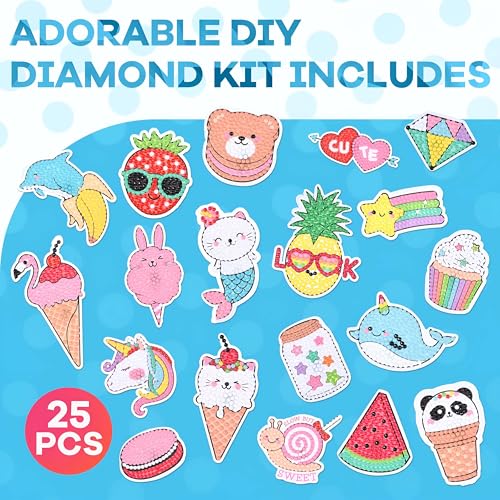 5D Unicorn Diamond Painting Stickers Kits Arts and Crafts for Kids