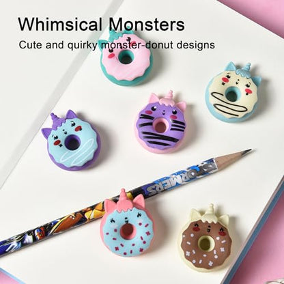 Donut Erasers for Kids Bulk (24 Count)