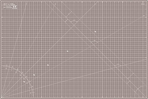 Cutting Mat A1 Black & Taupe
