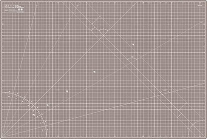 Cutting Mat A1 Black & Taupe