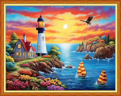 Beginners Cross Stitch Kits Stamped Full Range of Embroidery Kits for Adults DIY Cross Stitches kit Embroidery Patterns for Needlepoint kit