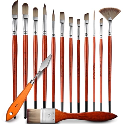 14pcs Acrylic Paint Brushes (14 Count)