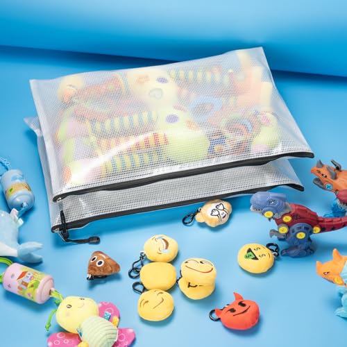 20pcs Mesh Zipper Pouch Bags (20 Count)