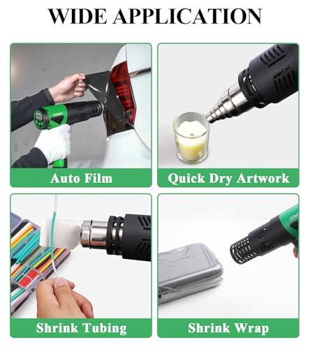 Heat Gun 1800W Variable Temperature Hot Air Gun with LCD Display