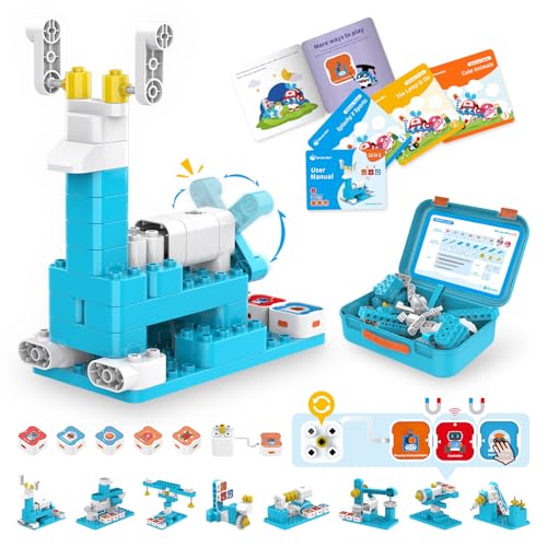 A3 12-in-1 STEM Blocks Coding Robot Kit for Kids, 61-Piece Educational Building Set with Interactive Storytelling, Ideal Toy Gift for Boys & Girls Ages 3-6