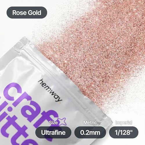 Craft Glitter Rose Gold 100g Ultrafine Glitter (3.5 Ounce)