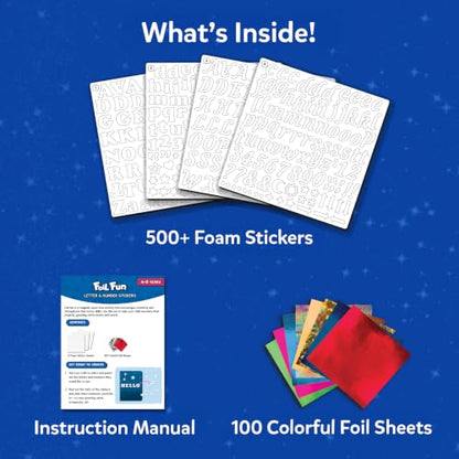 Foil Fun Letter & Number Stickers