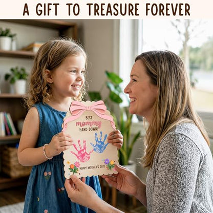 DIY Mothers Day Crafts for Kids Handprint Art