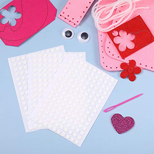 3000 Pcs Double Sided Adhesive Dots Clear Glue Point Tape Stickers Balloon Glue Round Mini No Traces Adhesive Sticker Dot Sticker for Classroom Decor Craft DIY Office (3000 Count)