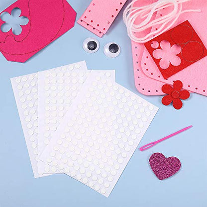 3000 Pcs Double Sided Adhesive Dots Clear Glue Point Tape Stickers Balloon Glue Round Mini No Traces Adhesive Sticker Dot Sticker for Classroom Decor Craft DIY Office (3000 Count)
