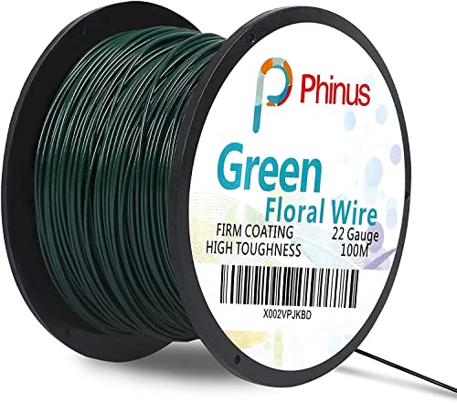 Floral Wire 110 Yards 22 Gauge Green Florist Wires (330 Foot)