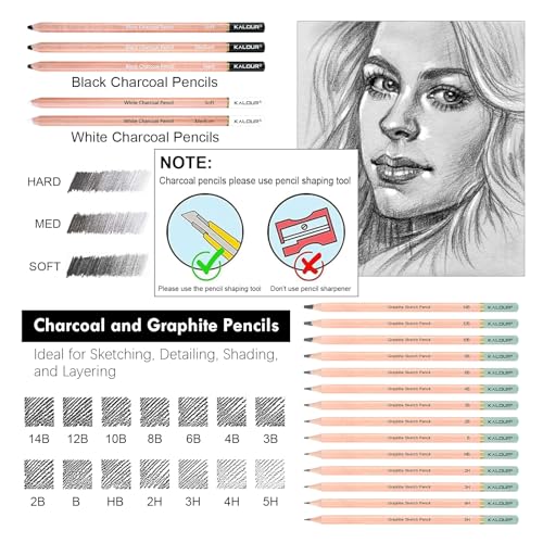 39pcs Drawing Pencil Set (39 Count)