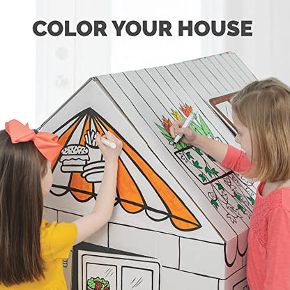 BB at Play Xlarge Color In Gingerbread Playhouse Craft Activity for Kids
