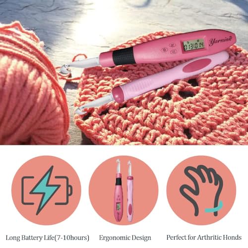 17 Size Counting Crochet Hooks Set for Stitch & Row 2.5mm~14.0mm